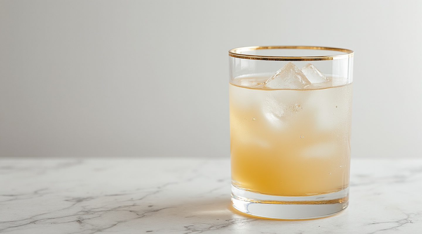Milk Punch served in a Highball glass with nutmeg garnish
