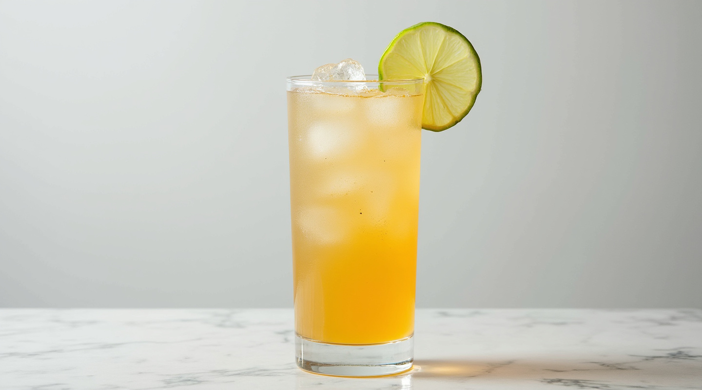 Pear & Vanilla Rickey Cocktail