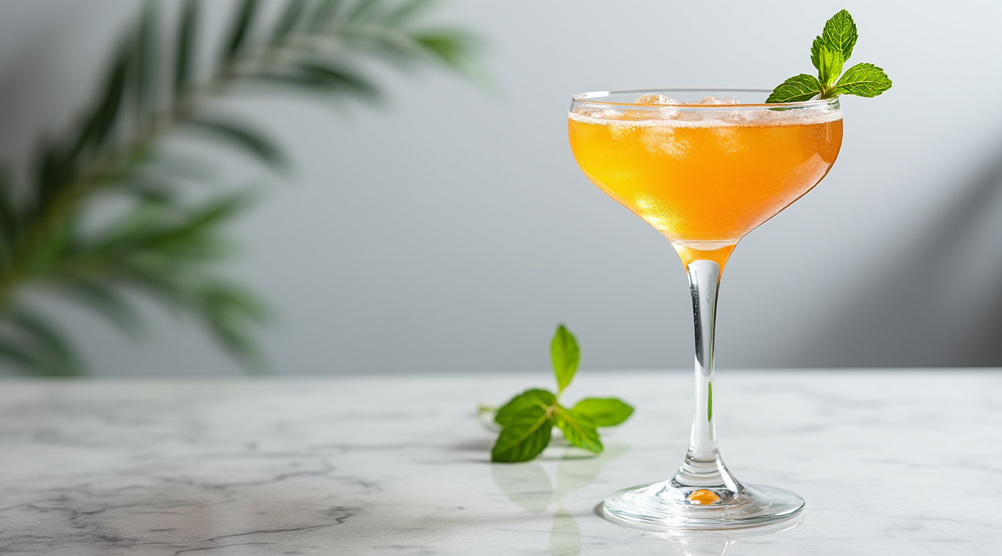 Pogo Stick cocktail in a martini glass