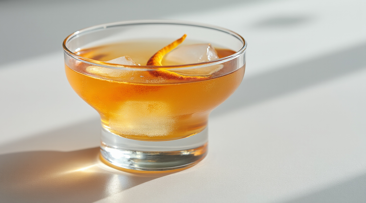 Russian cocktail in a Nick & Nora glass