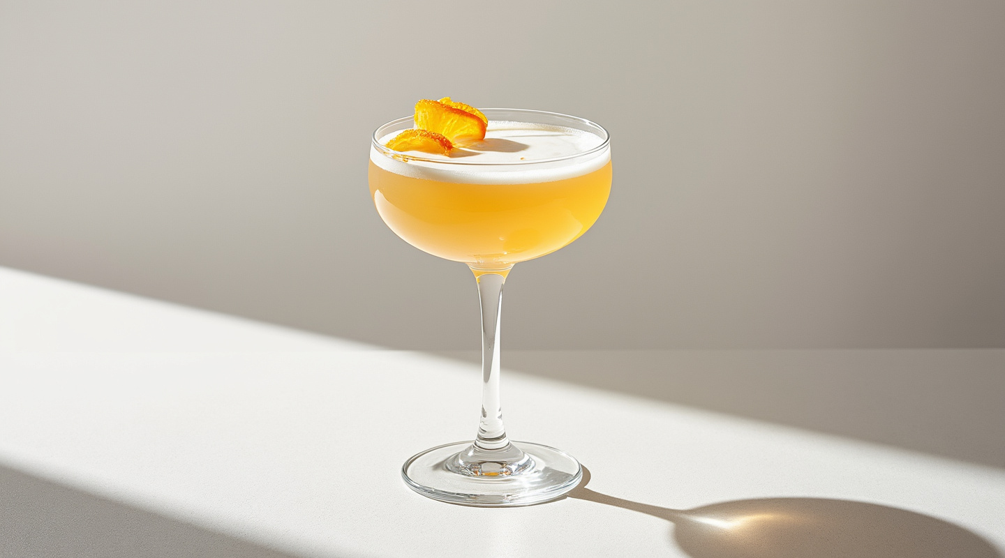 Savannah cocktail served in a coupe glass