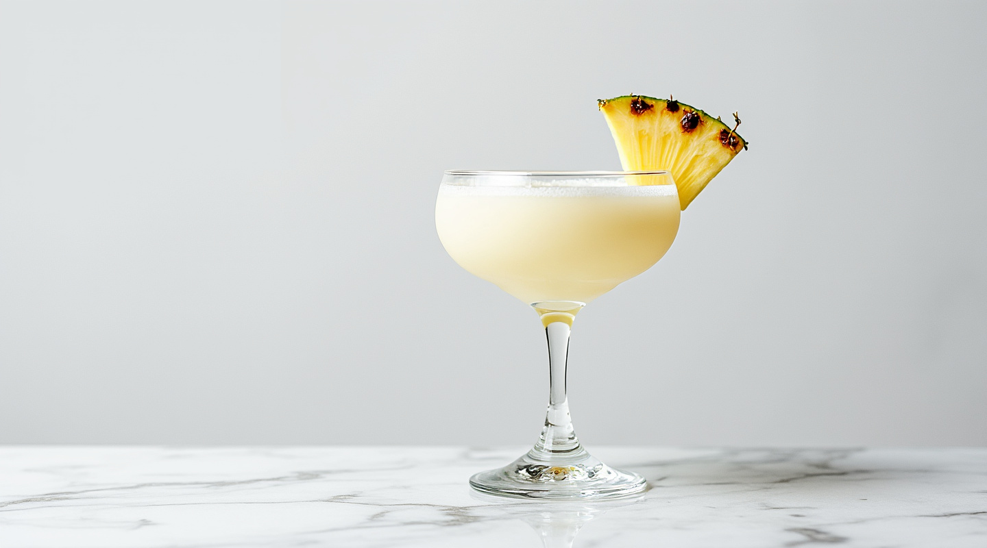 Snow White Daiquiri in a coupe glass