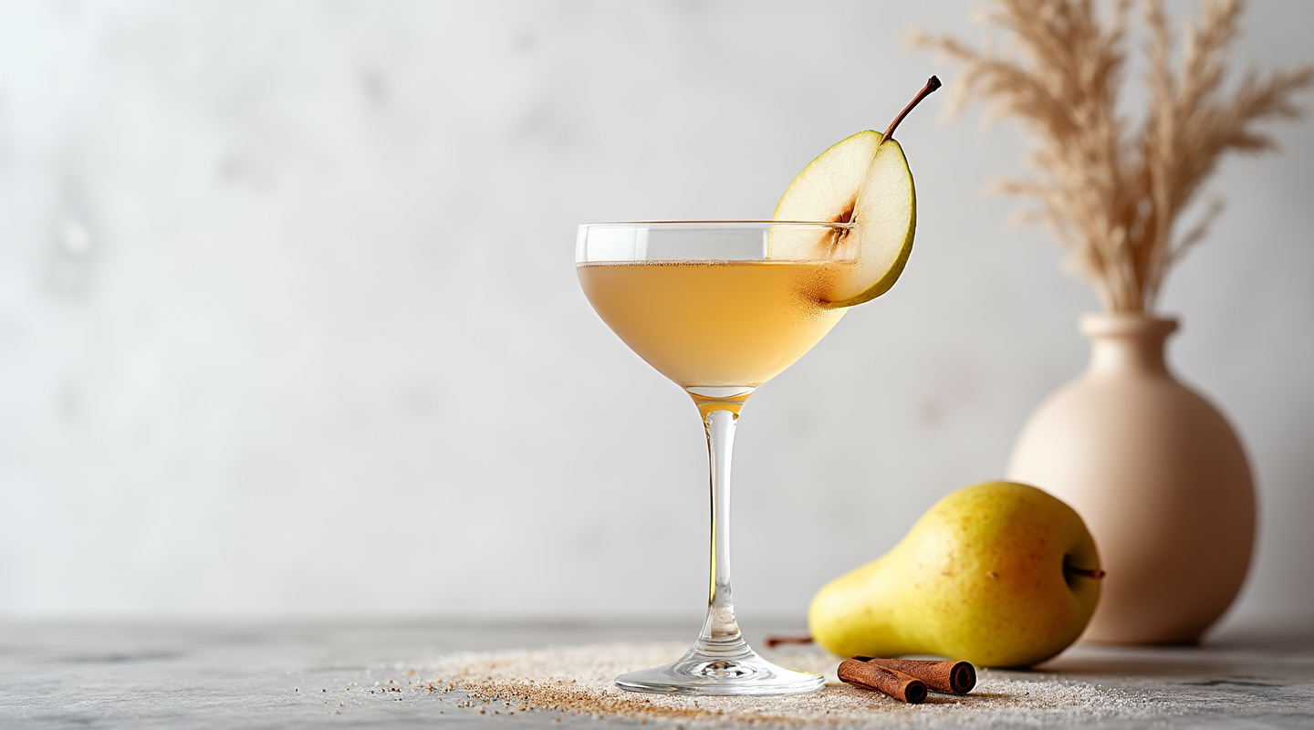 Teddy Bear Cocktail in a Martini Glass
