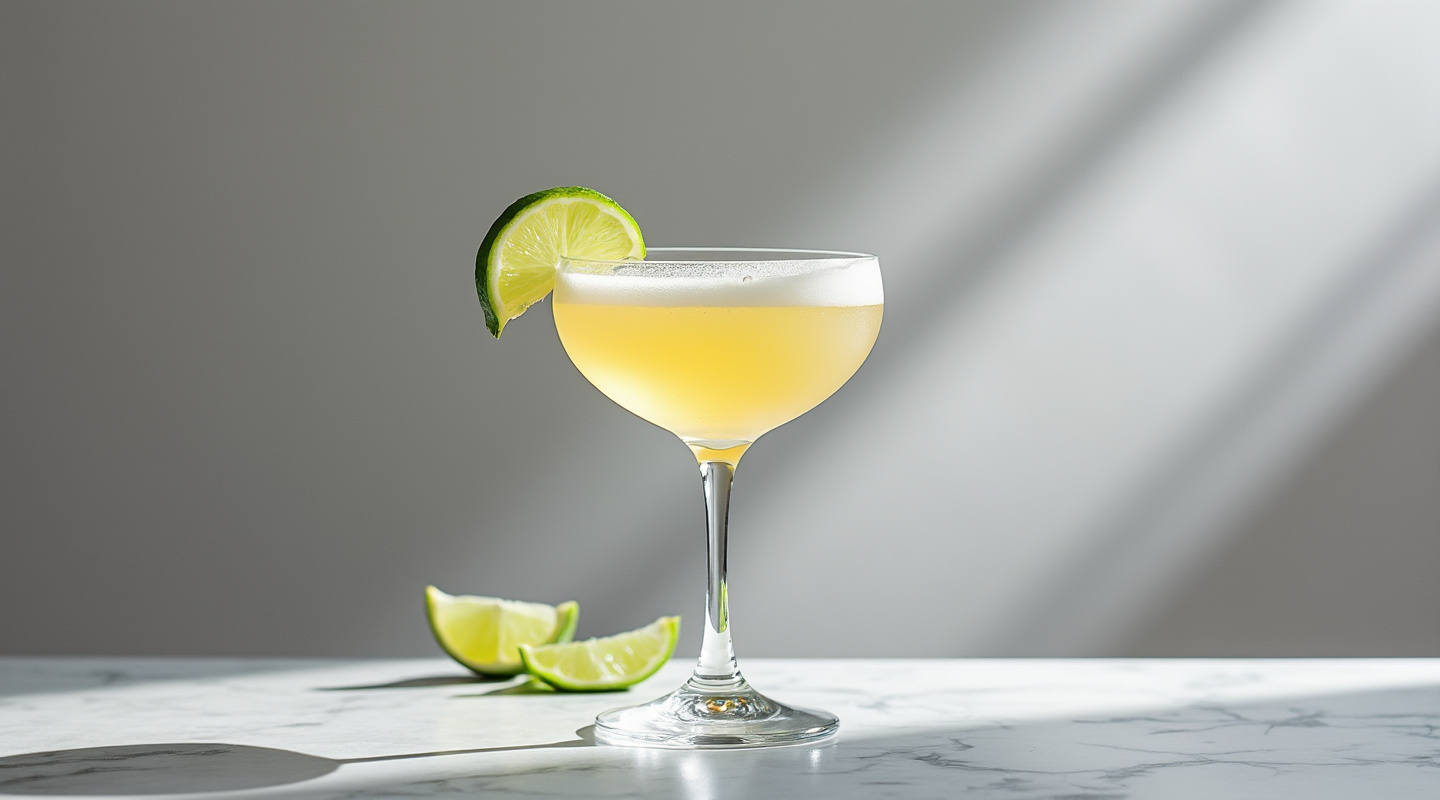 Tequila Sour in a coupe glass