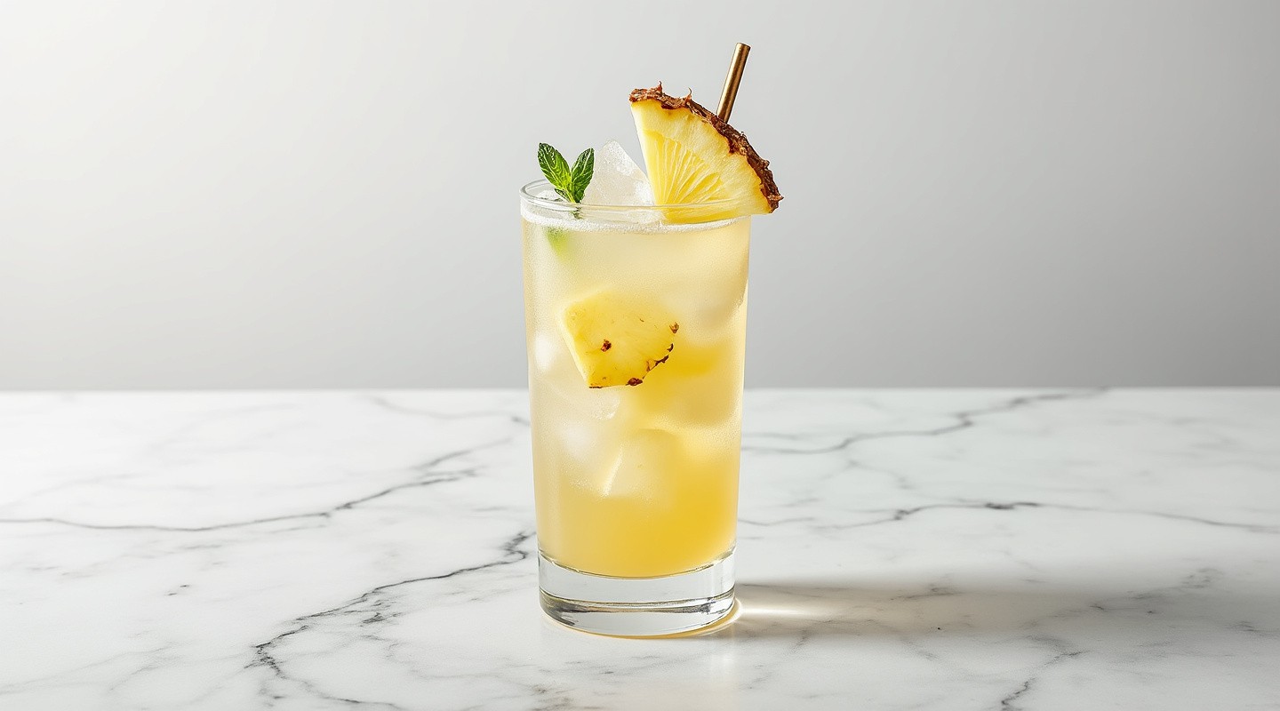 Tropical Caipirinha cocktail