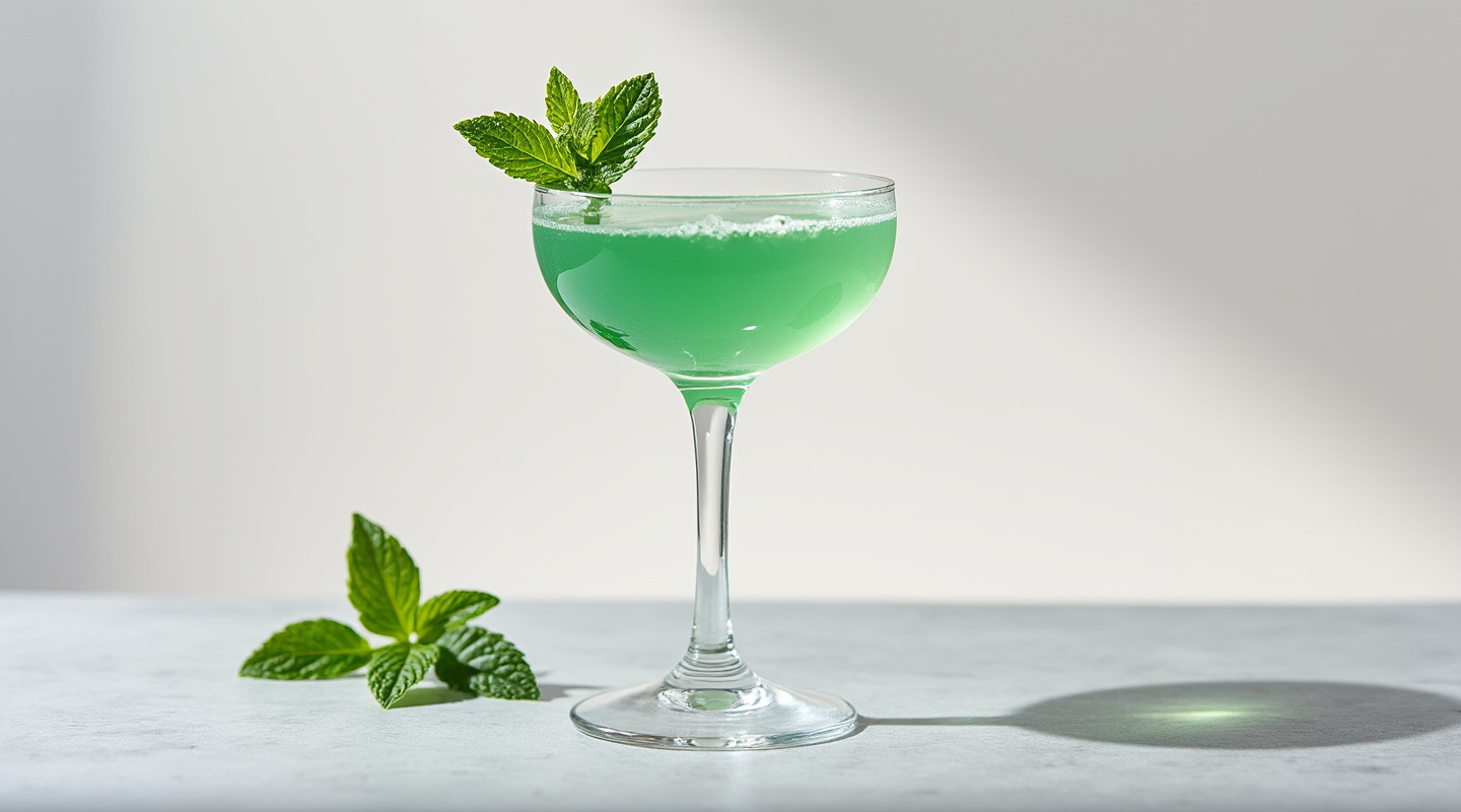 Verdant Martini served in a Coupe glass