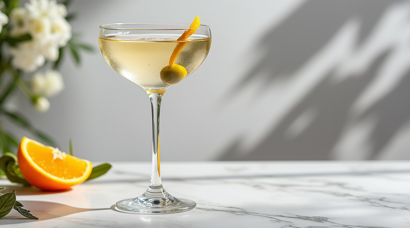 Dry Martini in a glass