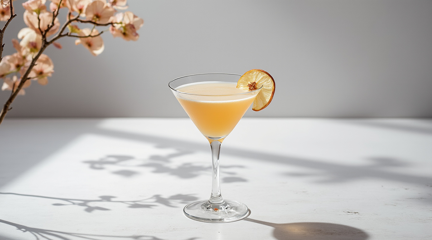 Zhivago Cocktail served in a martini glass