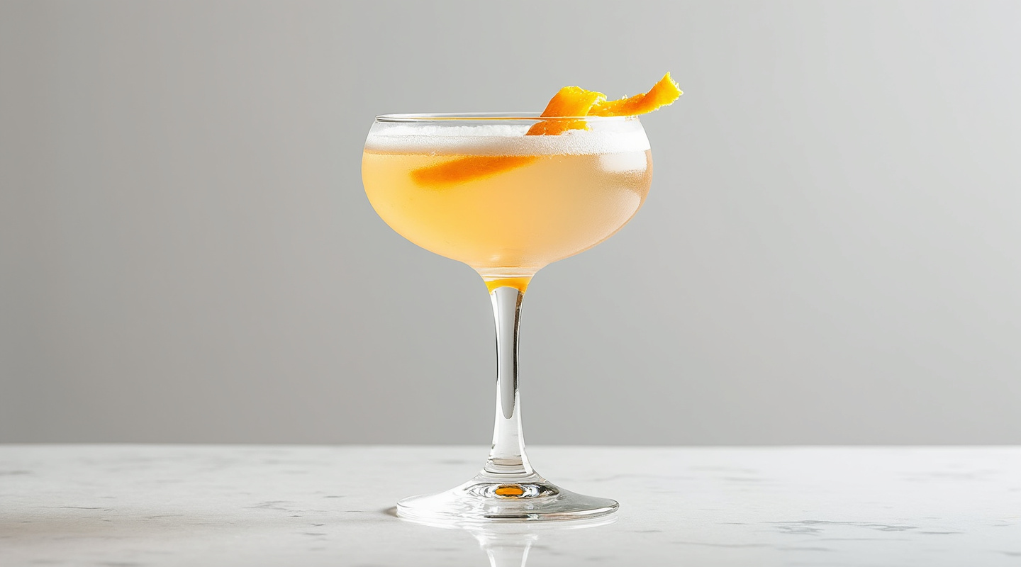 Addington cocktail in a coupe glass