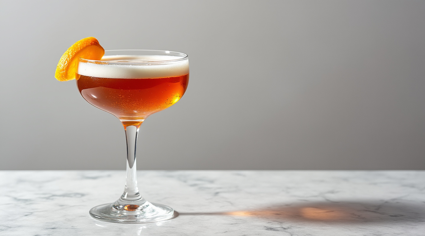 Ampersand Cocktail in a coupe glass