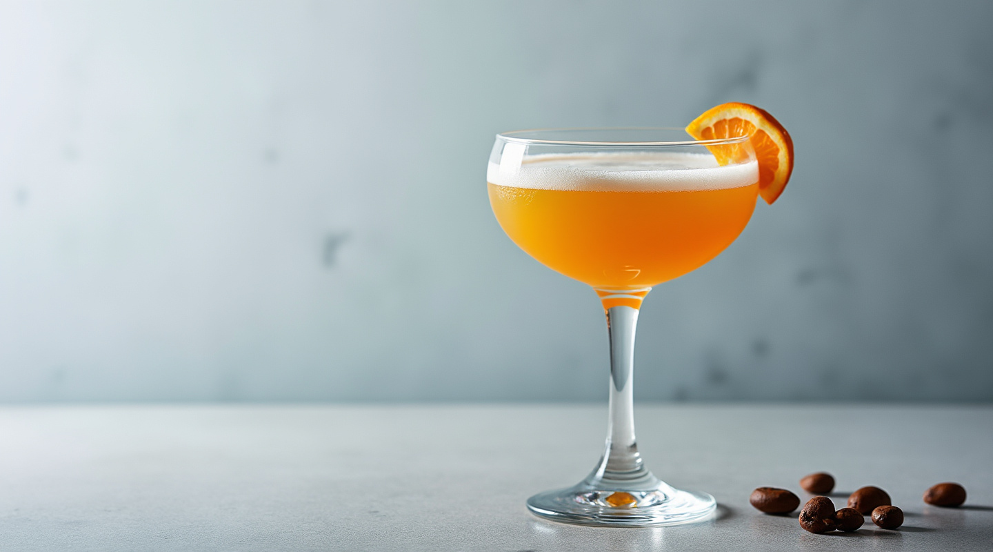 Blue Mountain Cocktail in a chilled coupe glass