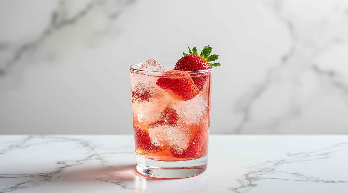 Crushed Strawberry Fizz