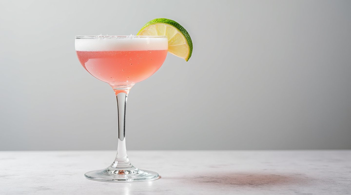 Daiquiri No. 5 (Pink Daiquiri) in a chilled Coupe glass