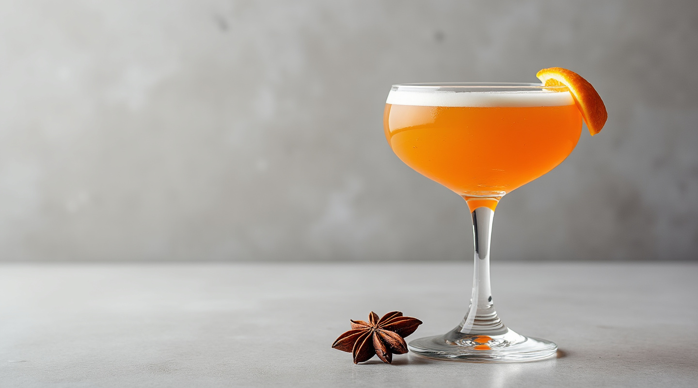 Orange Spur cocktail in a Coupe glass