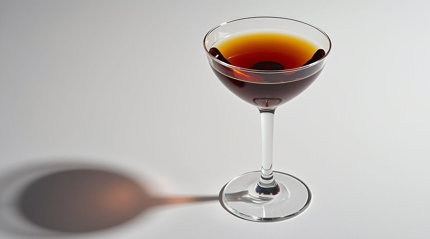 Grappacino cocktail served in a martini glass with a coffee bean garnish.