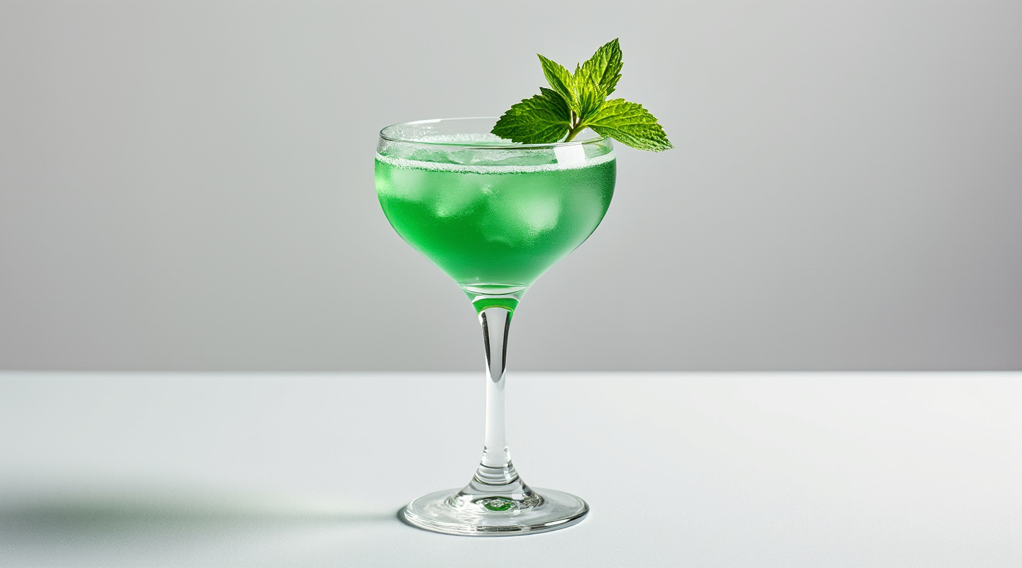 Green Dragon in a Martini glass