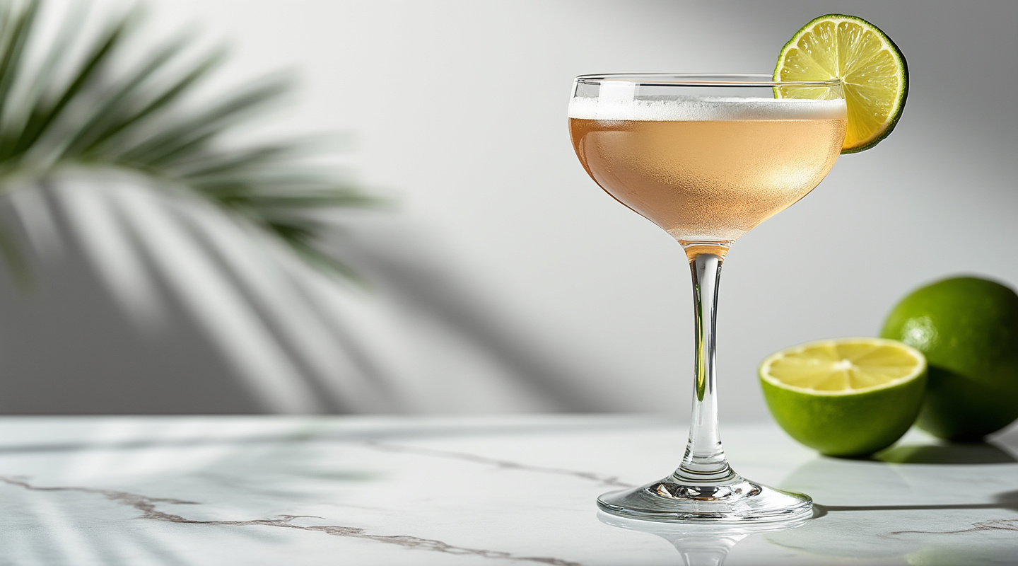 Smokestack Lightning cocktail in a Coupe glass
