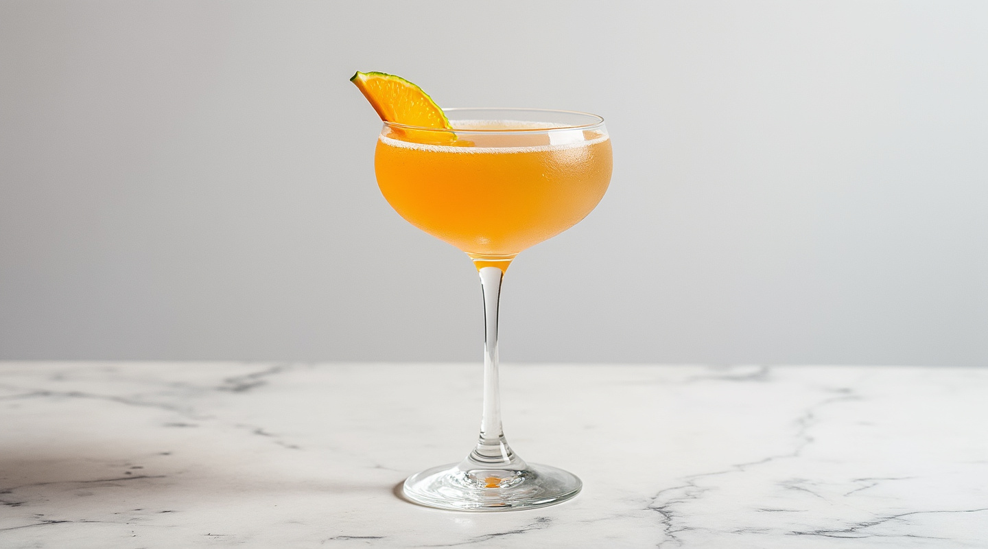 Charlie Chaplin Cocktail in a Coupe glass