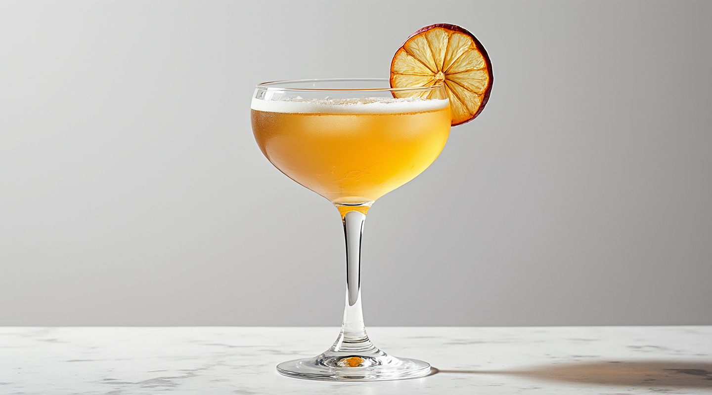 Image of Up In The Air cocktail in a Coupe glass