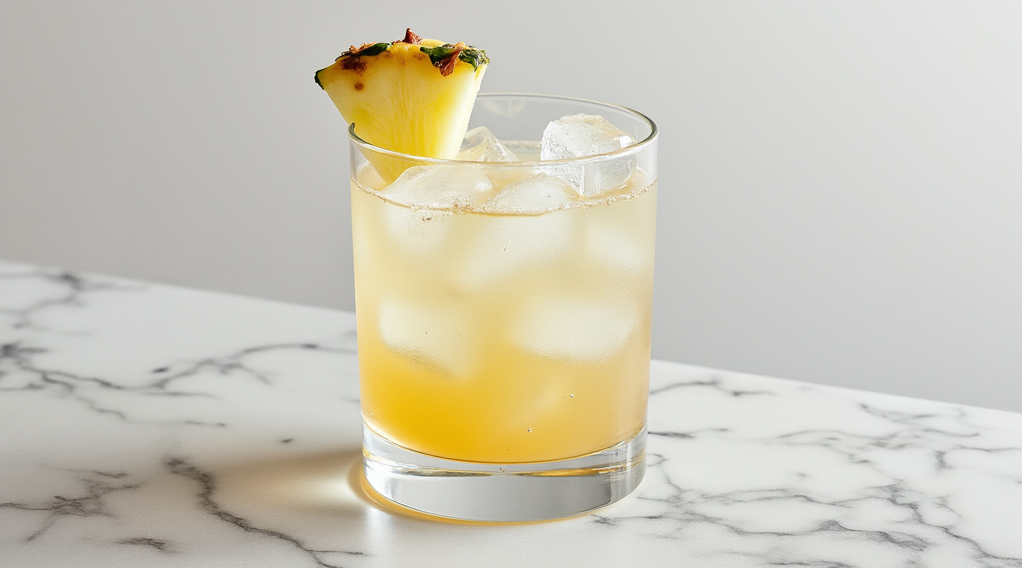 A refreshing Staffordshire Delight cocktail served in a Collins glass.