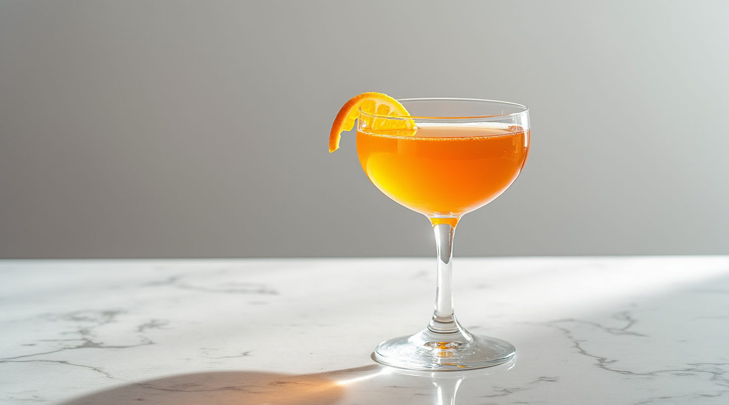 Golden Ivy in a coupe glass