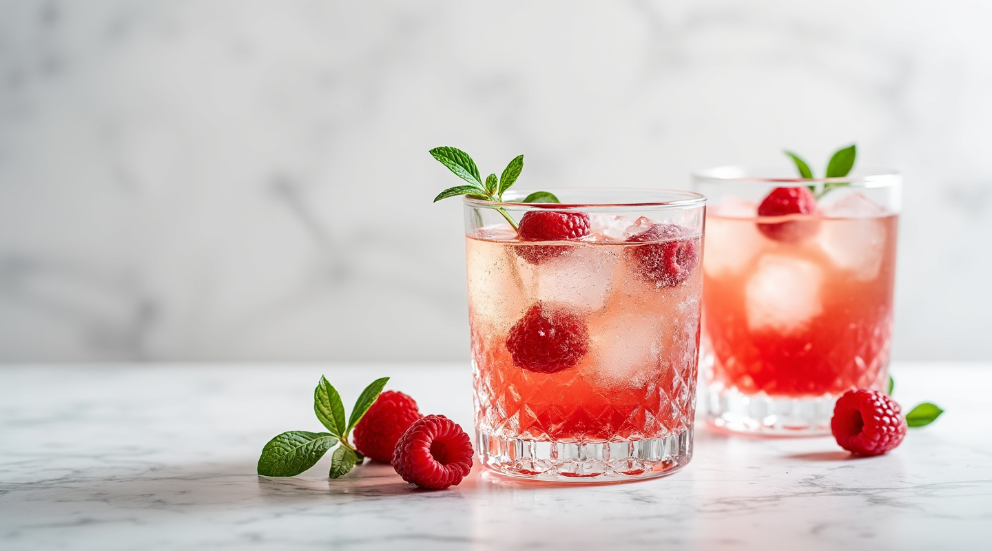 Raspberry Frangipane Spritz