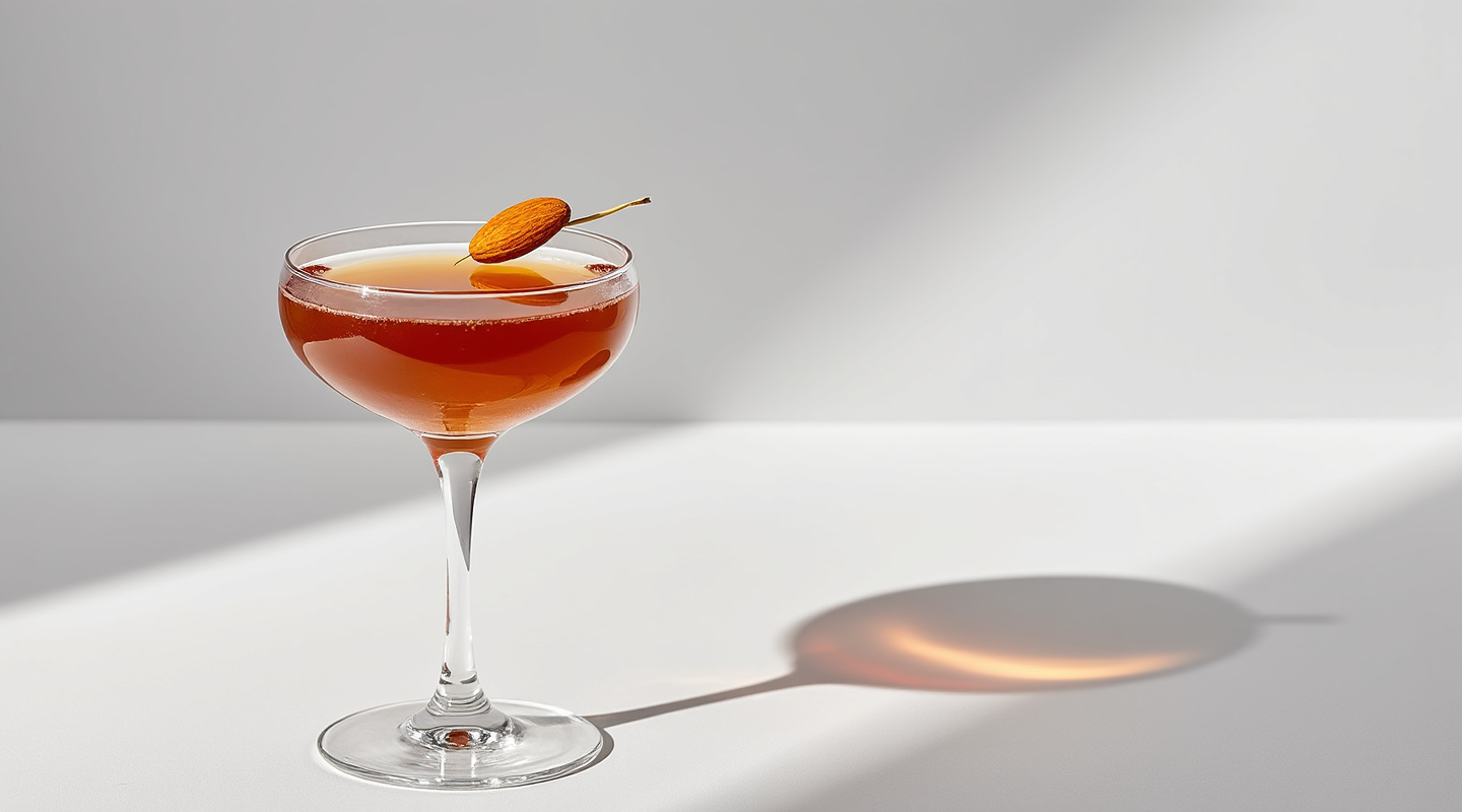 Marsala Martini in a Nick & Nora glass
