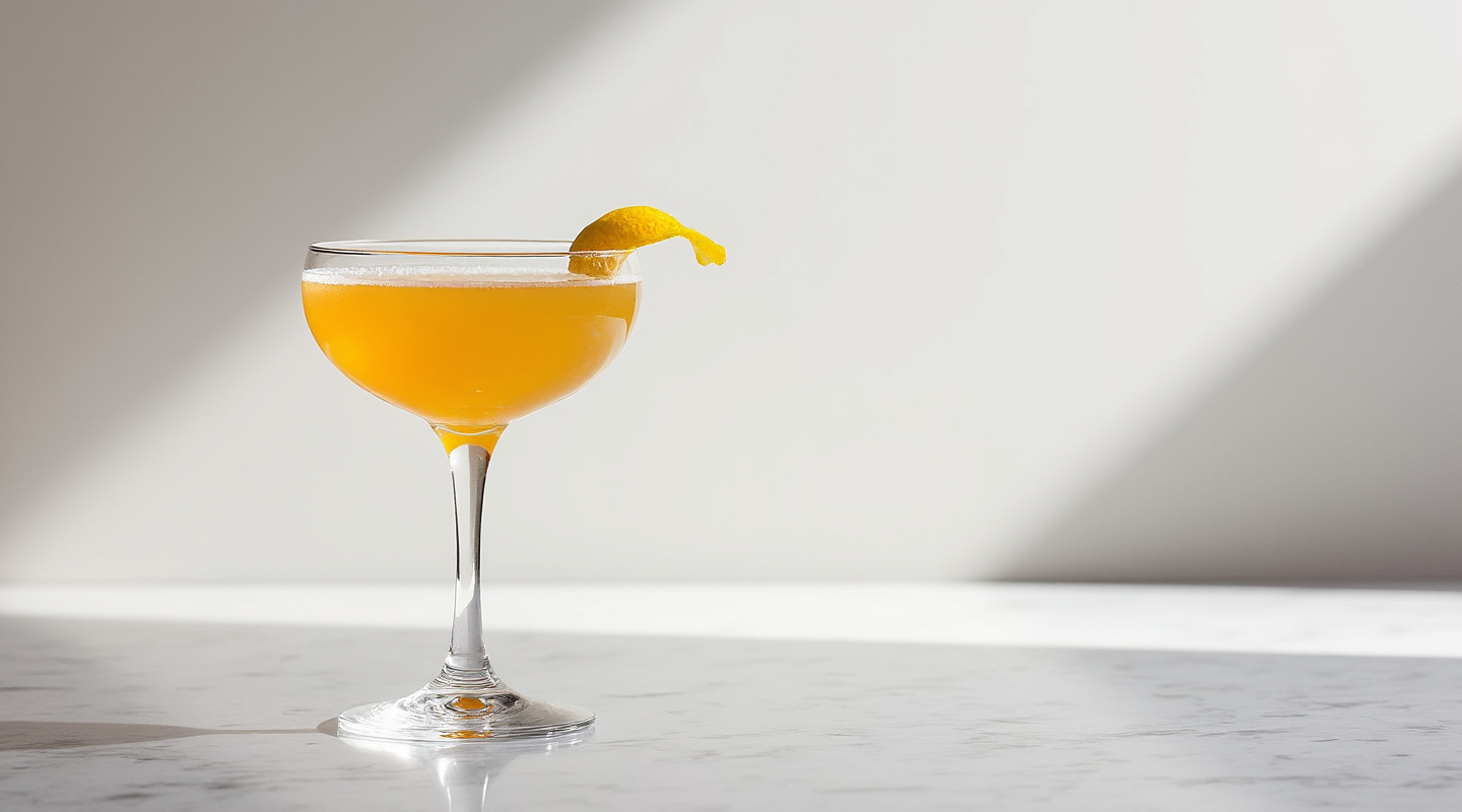 Foghorn Cocktail in a Coupe Glass