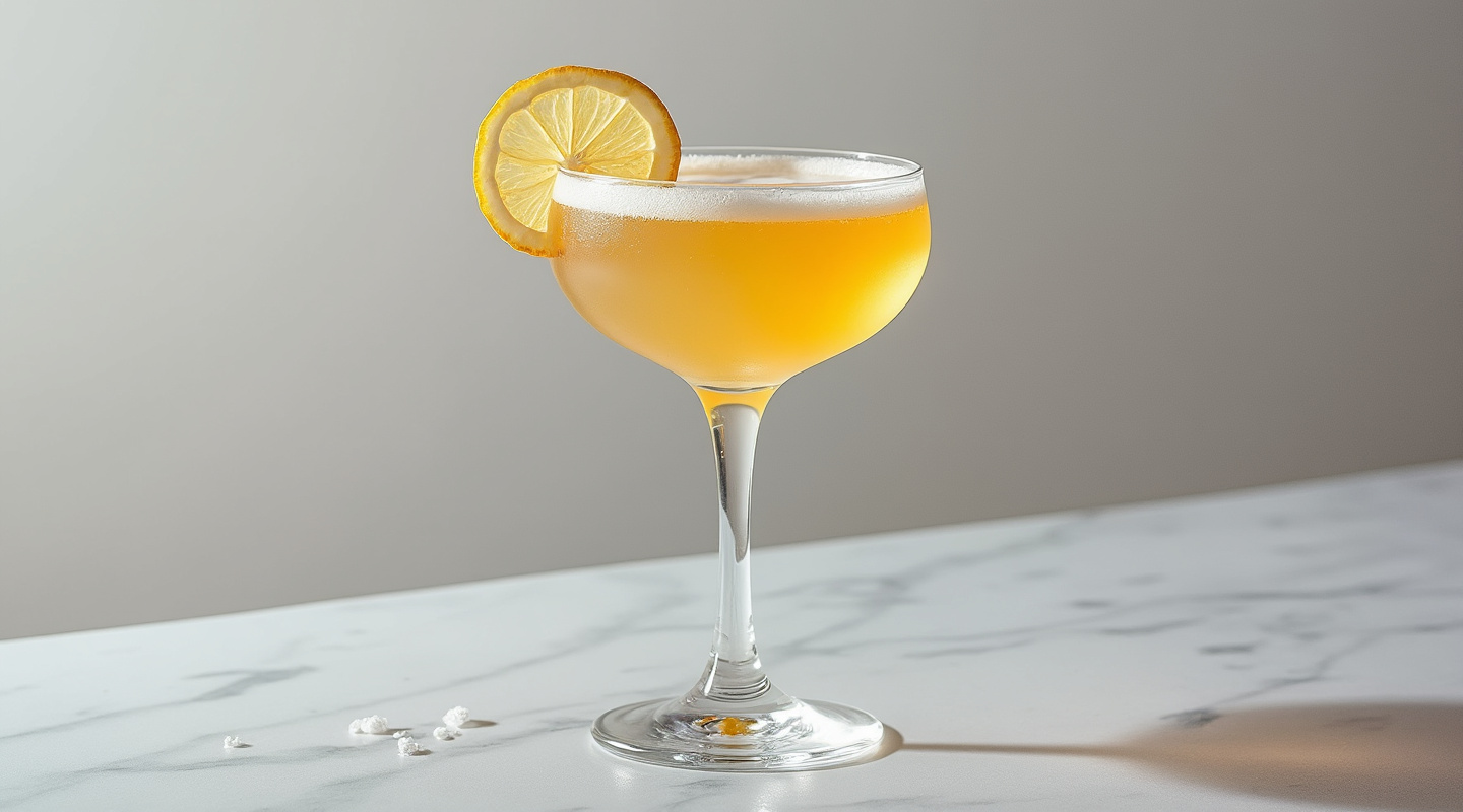 A beautifully presented Te Anaka cocktail served in a coupe glass
