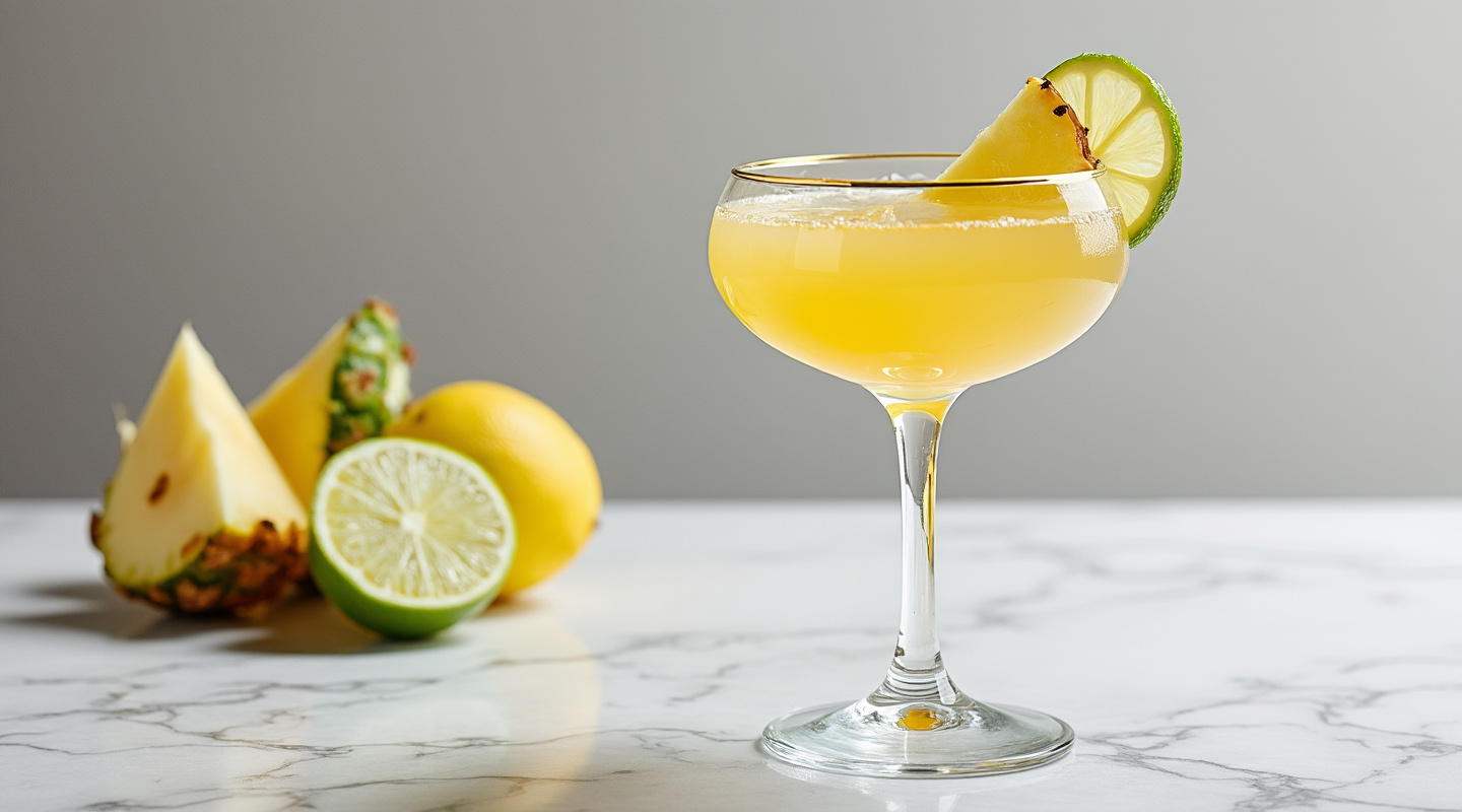 Yellow Cactus Flower Cocktail