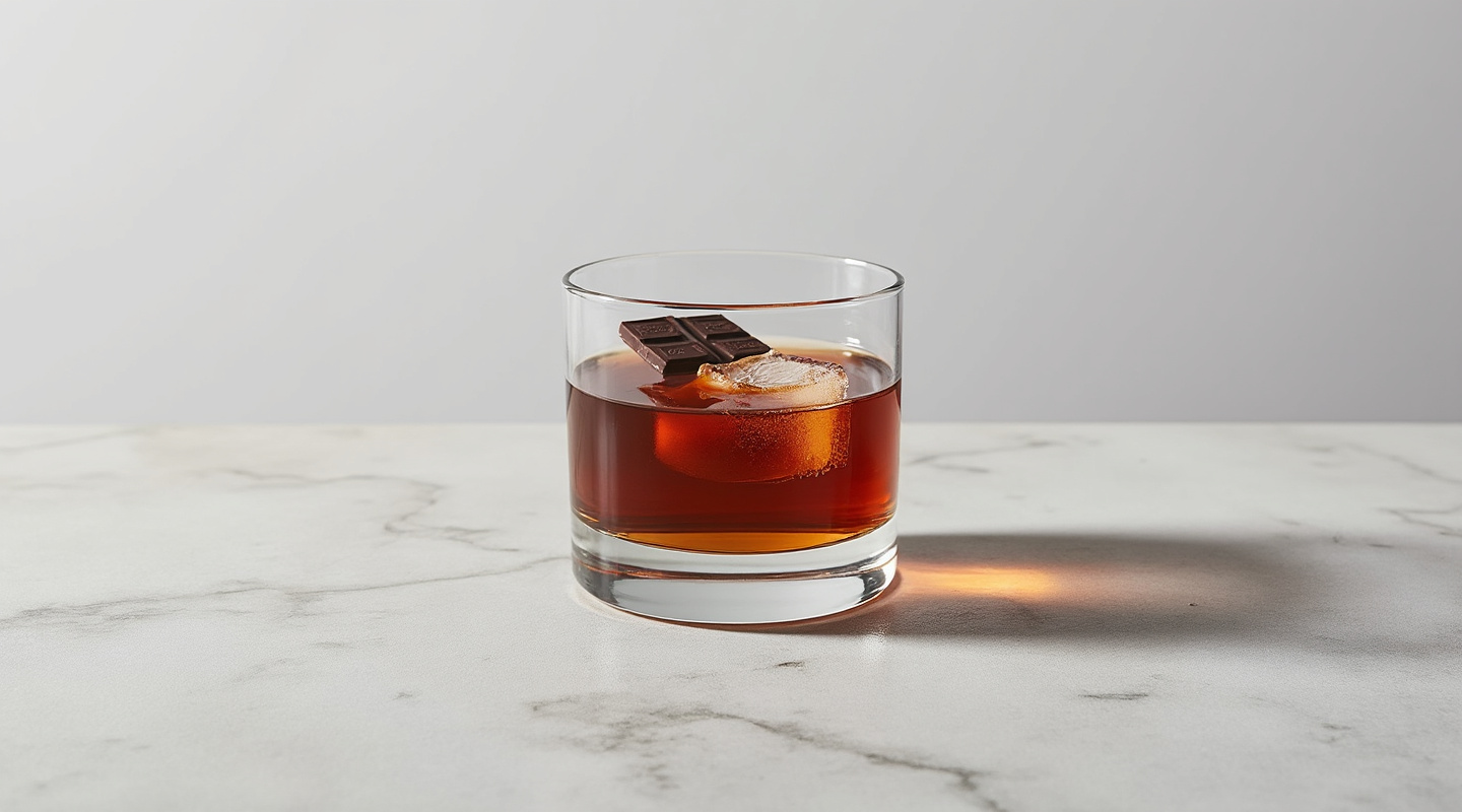 Manhattan (Sweet with Bitter Chocolate) Cocktail