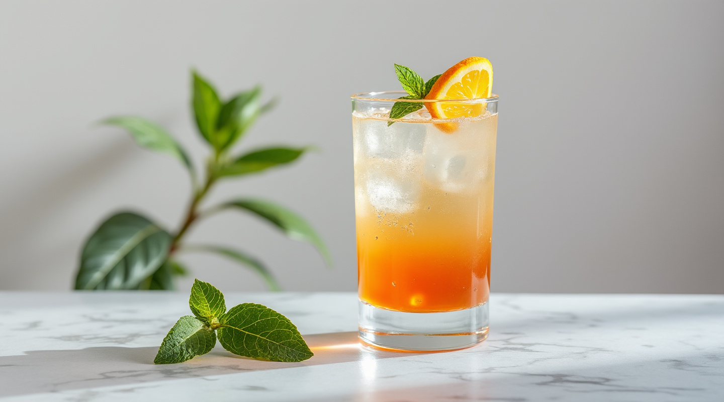 Via Roma cocktail served in an Old-fashioned glass with an orange zest garnish