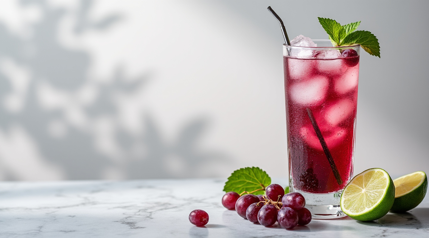 Red Grape Caipirinha