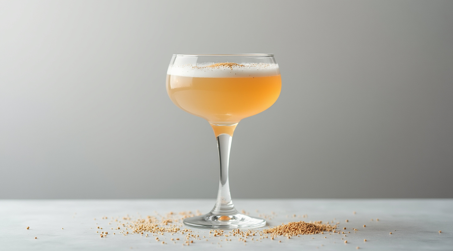 Alexander cocktail garnished with nutmeg