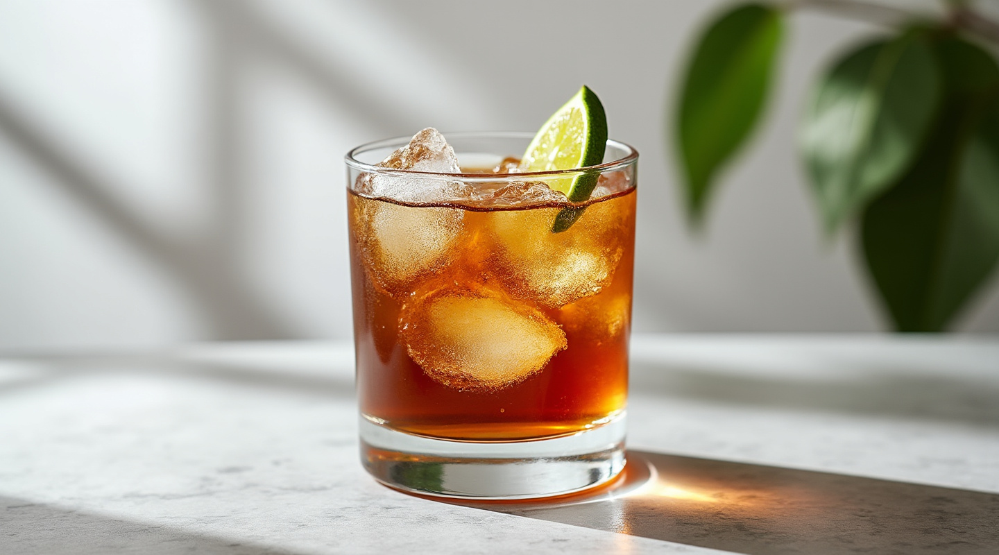 Dark 'n' Stormy Highball Cocktail