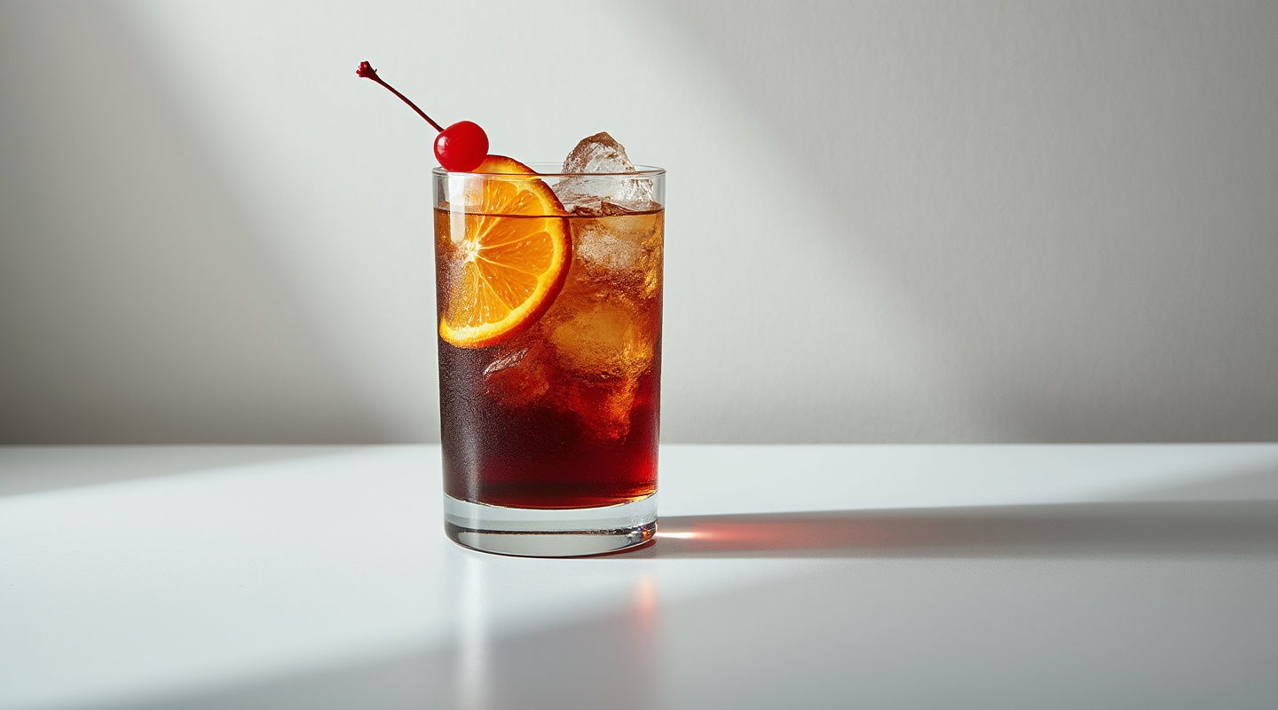 Black Rum Swizzle Cocktail