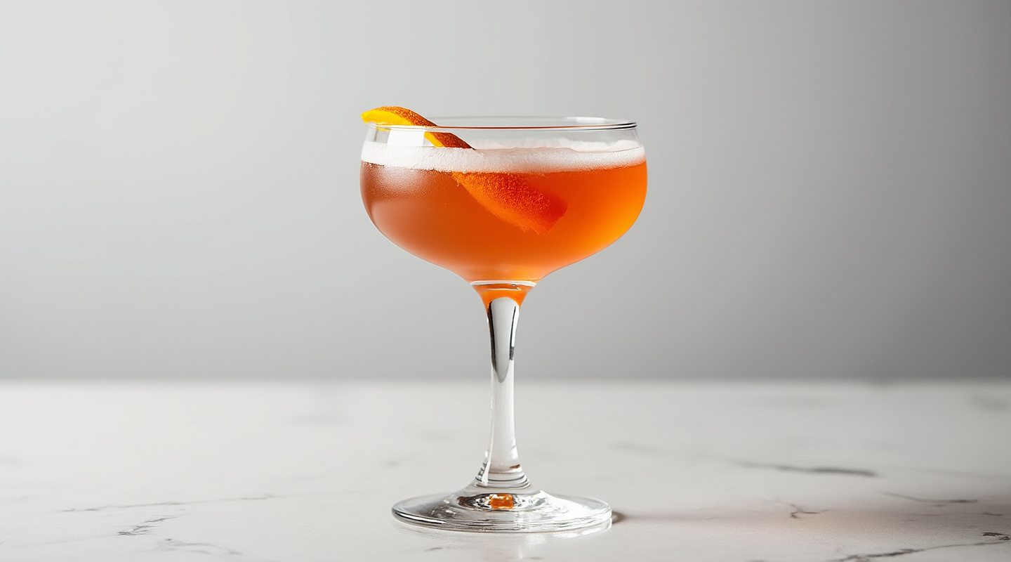 Improved Dunlop Cocktail in a Coupe Glass