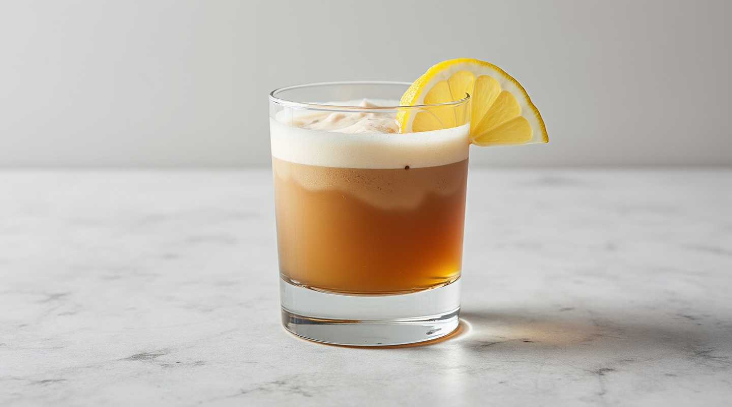 Coffee Sour Cocktail
