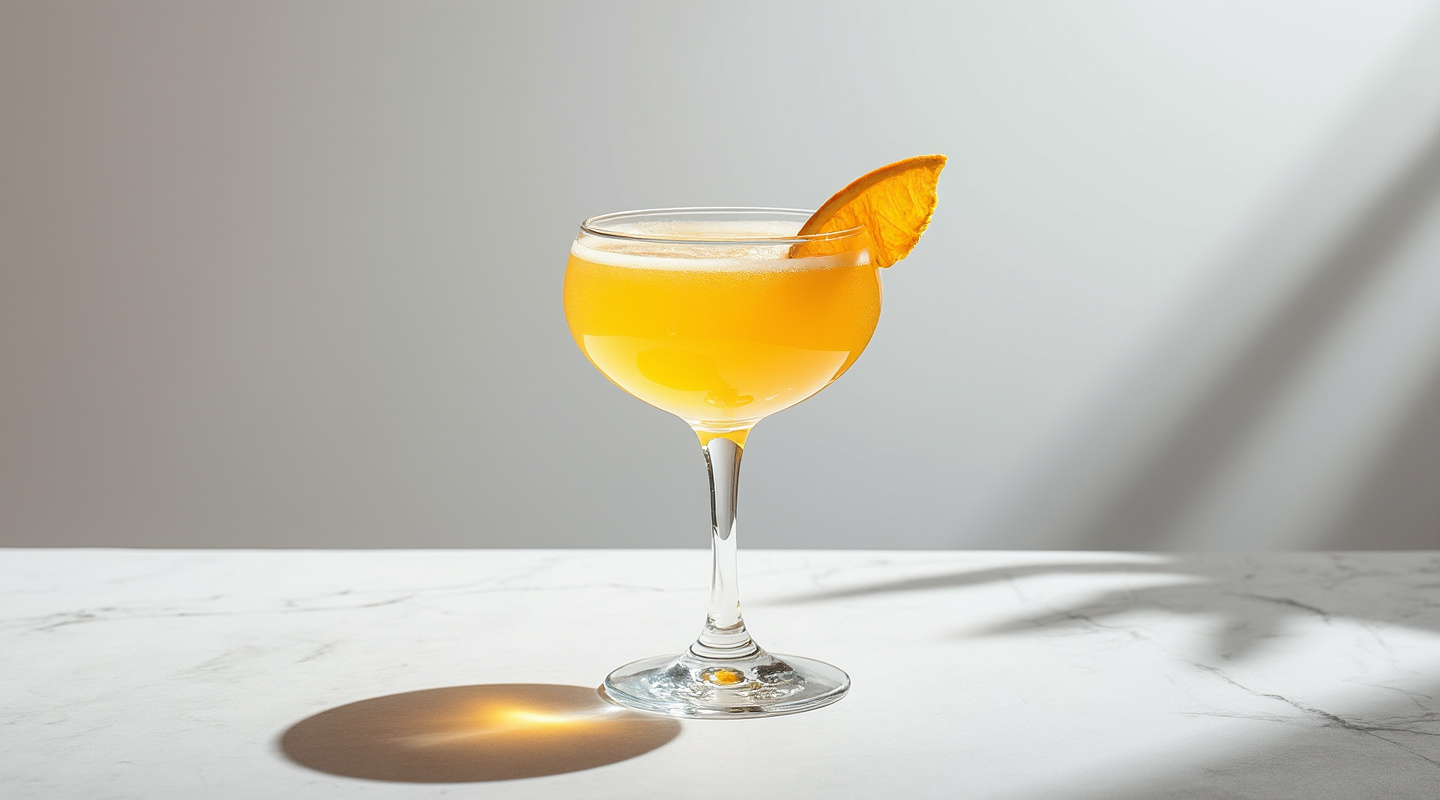 Sunray cocktail in a Coupe glass