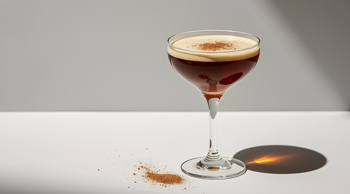 Cola de Mono cocktail with coffee, pisco, and cinnamon