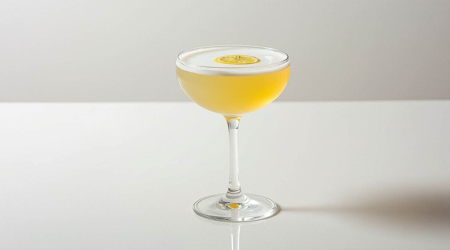 Celery Century cocktail in a coupe glass