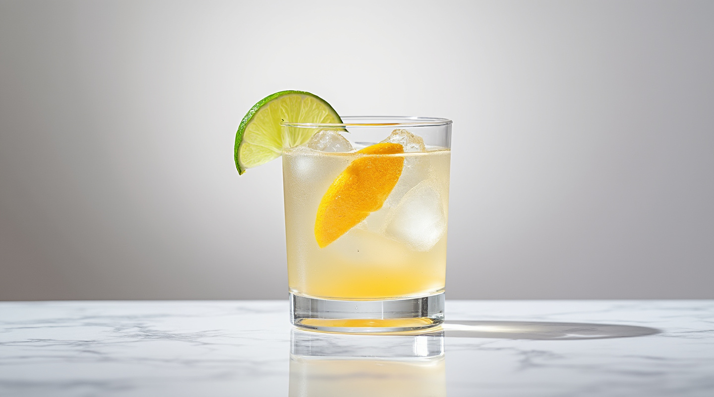 Pacific Breeze Cocktail in a Sling Glass