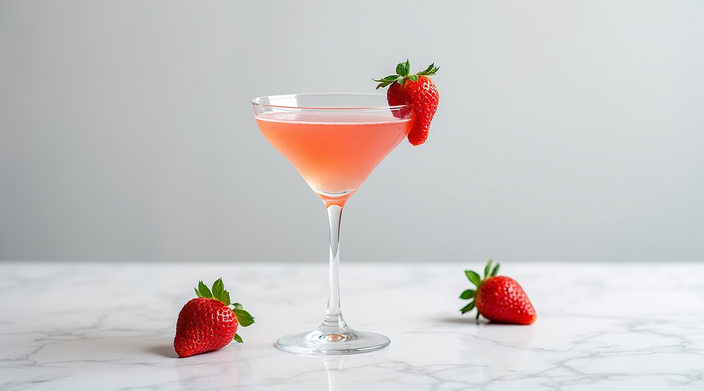 Strawberry Gimlet Cocktail