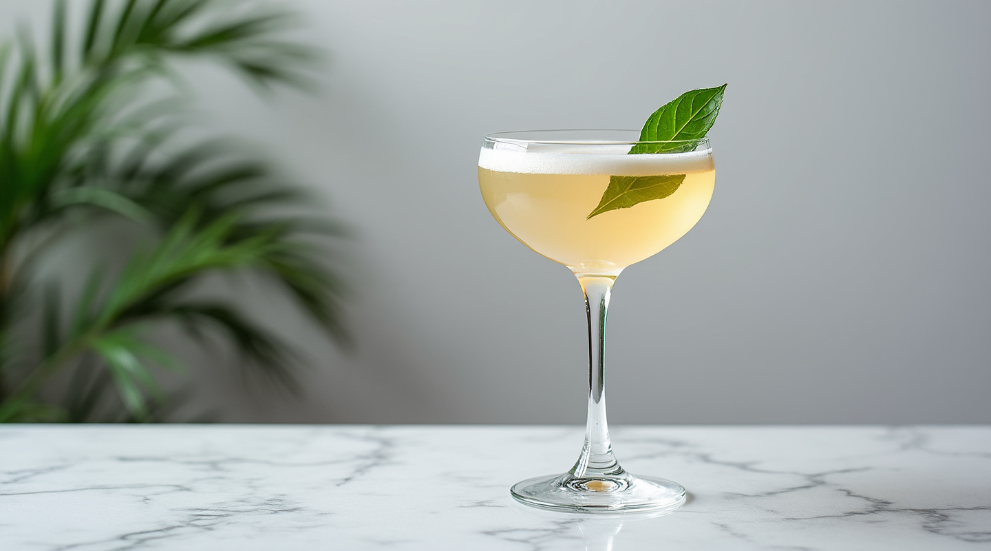 Favola cocktail served in a coupe glass