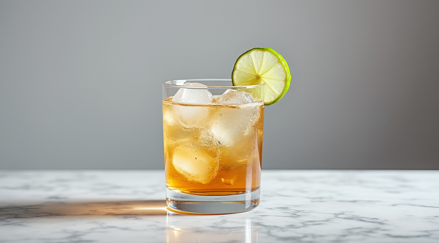 A tall drink of Irish Buck in a Collins glass with a lime wheel garnish