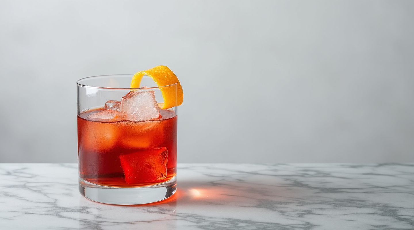 Negroni Sour Cocktail in Coupe Glass