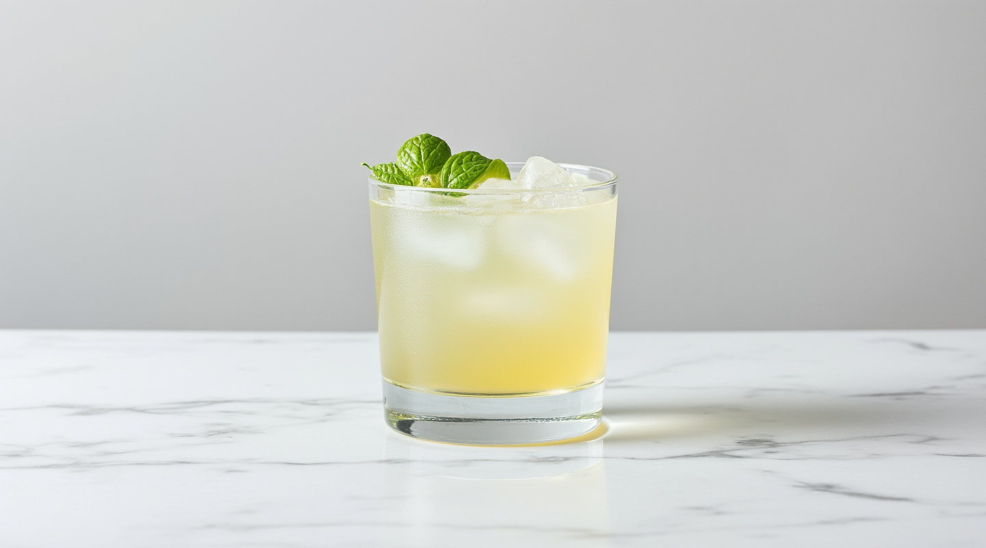 A Viking Gimlet served in a chilled Coupe glass