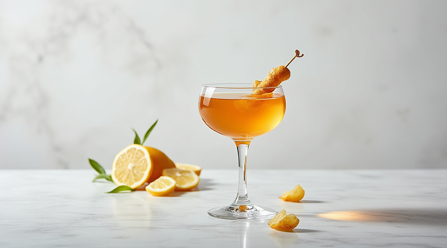 On Bended Knee cocktail in a coupe glass