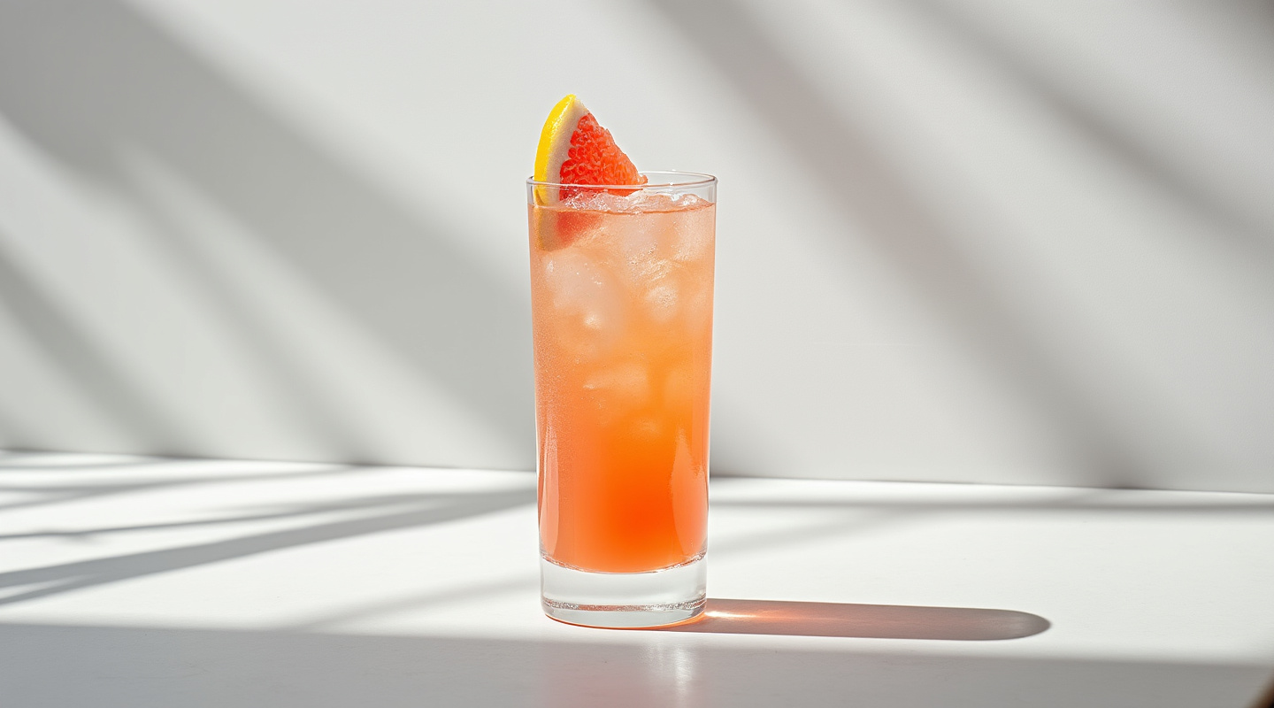 Grapefruit Whisky Fizz Cocktail