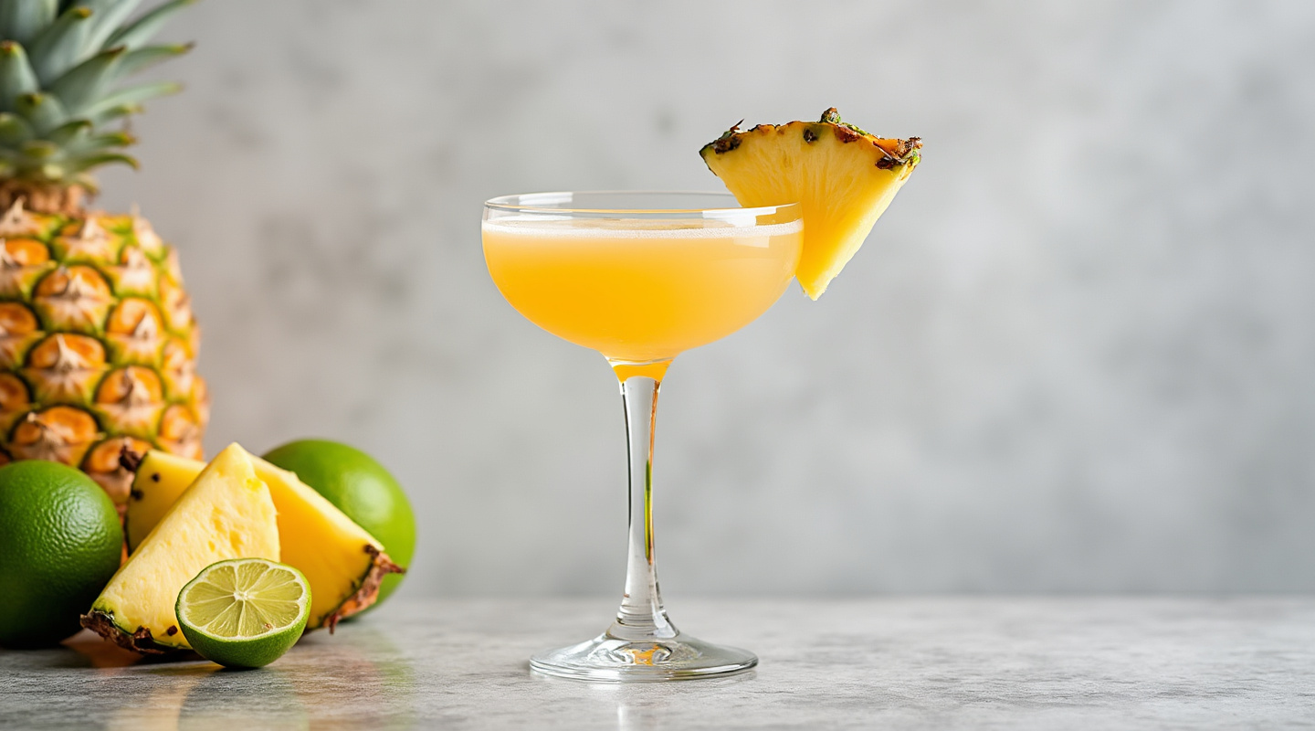 Crosstree cocktail in a coupe glass